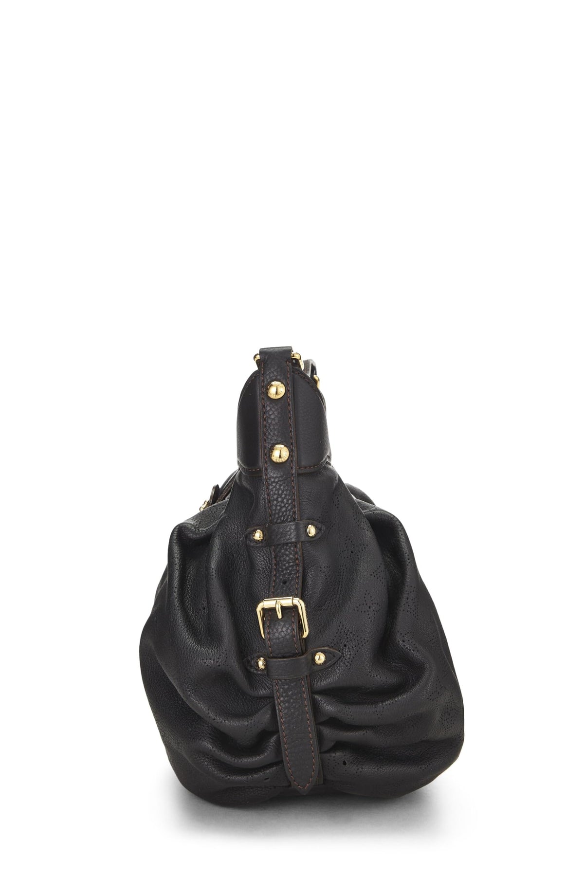 Louis Vuitton,  Black Monogram Mahina Leather XS, Black
