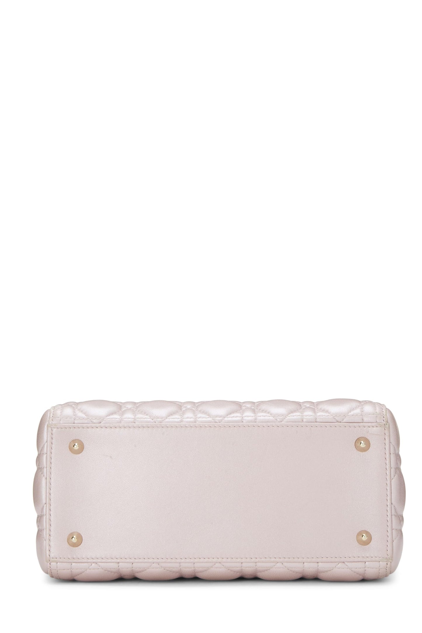 Dior,  Pearly Pink Cannage Quilted Lambskin Lady Dior Medium, Pink