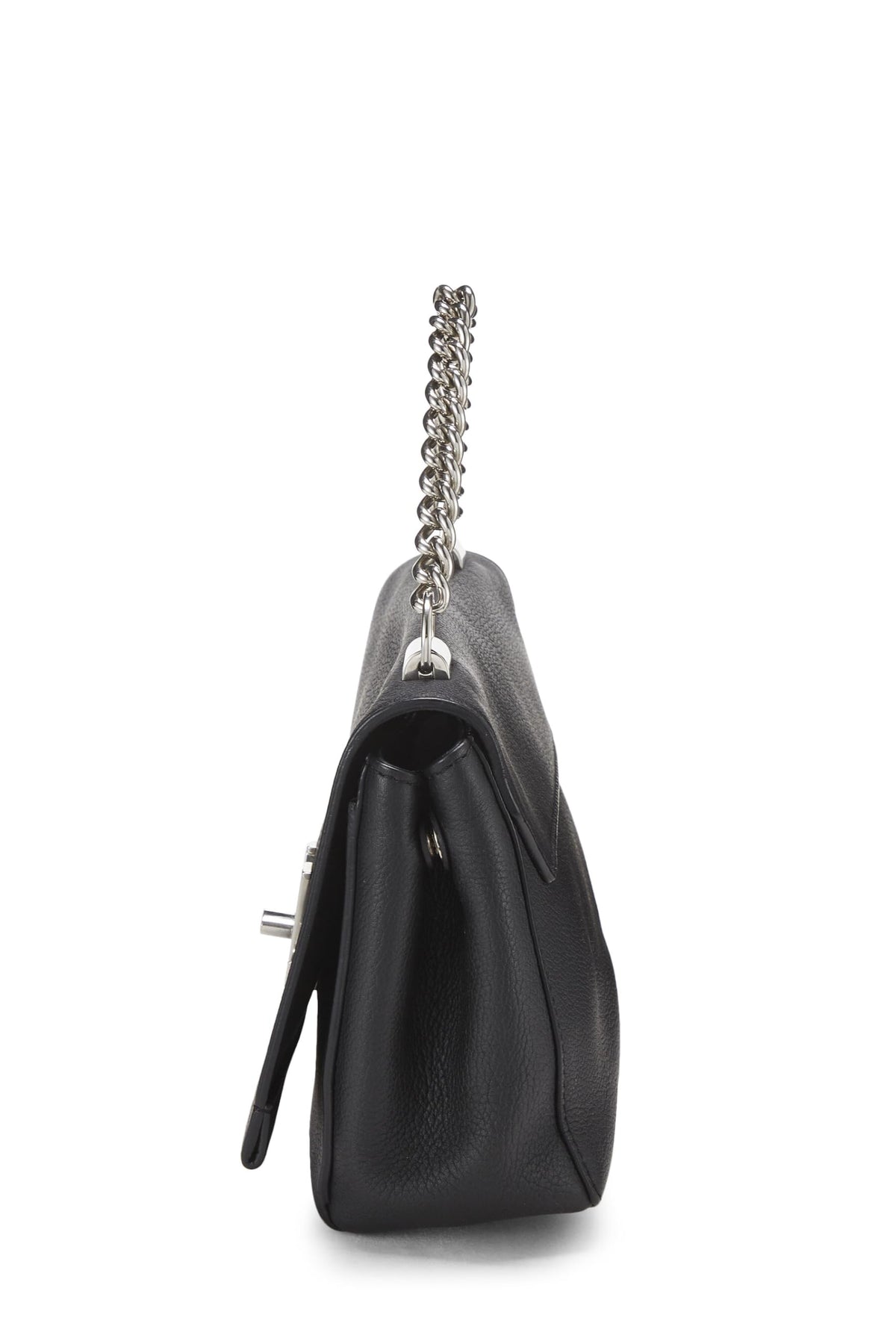 Louis Vuitton,  Black leather Lockme II BB, Black
