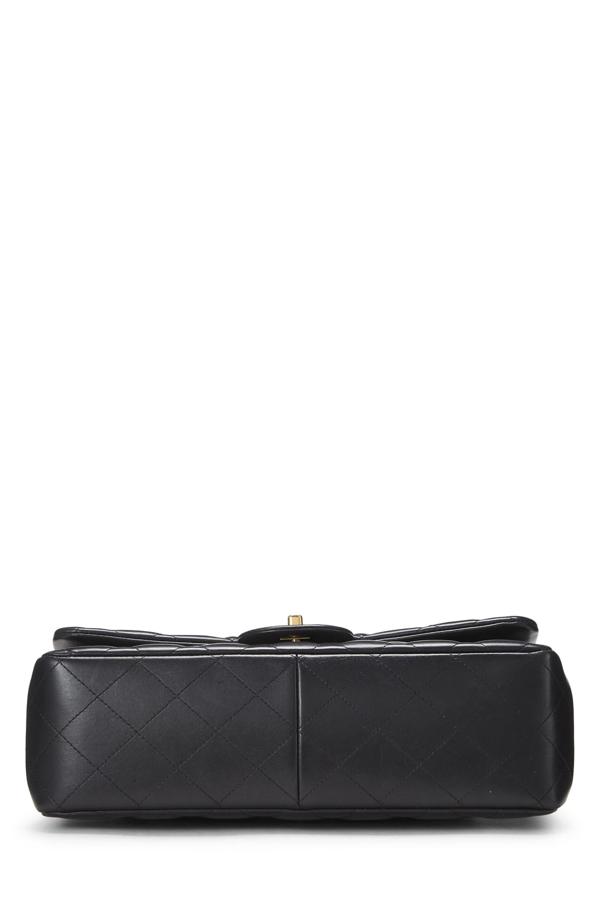 Chanel,  Black Quilted Lambskin New Classic Double Flap Jumbo, Black
