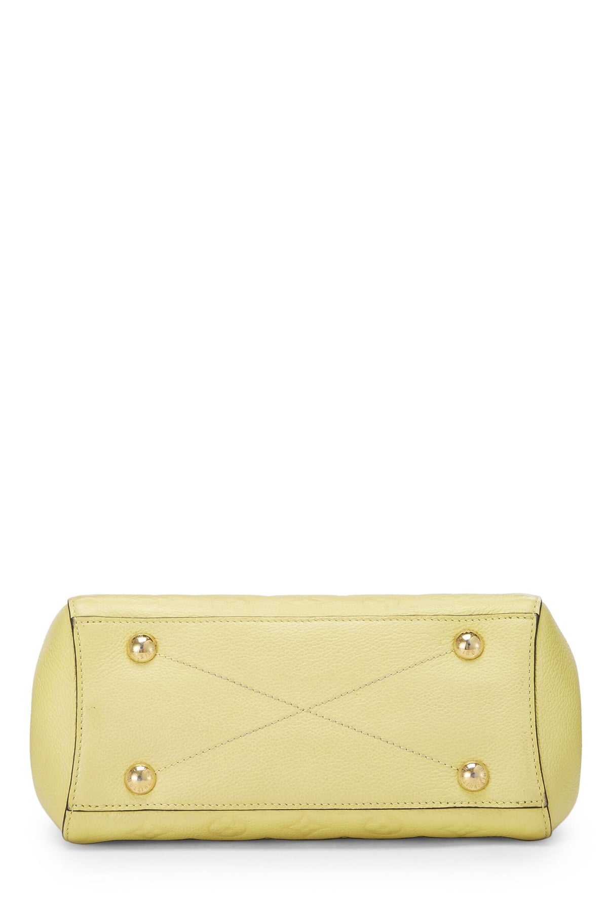 Louis Vuitton,  Citrine Monogram Empreinte Montaigne BB, Yellow