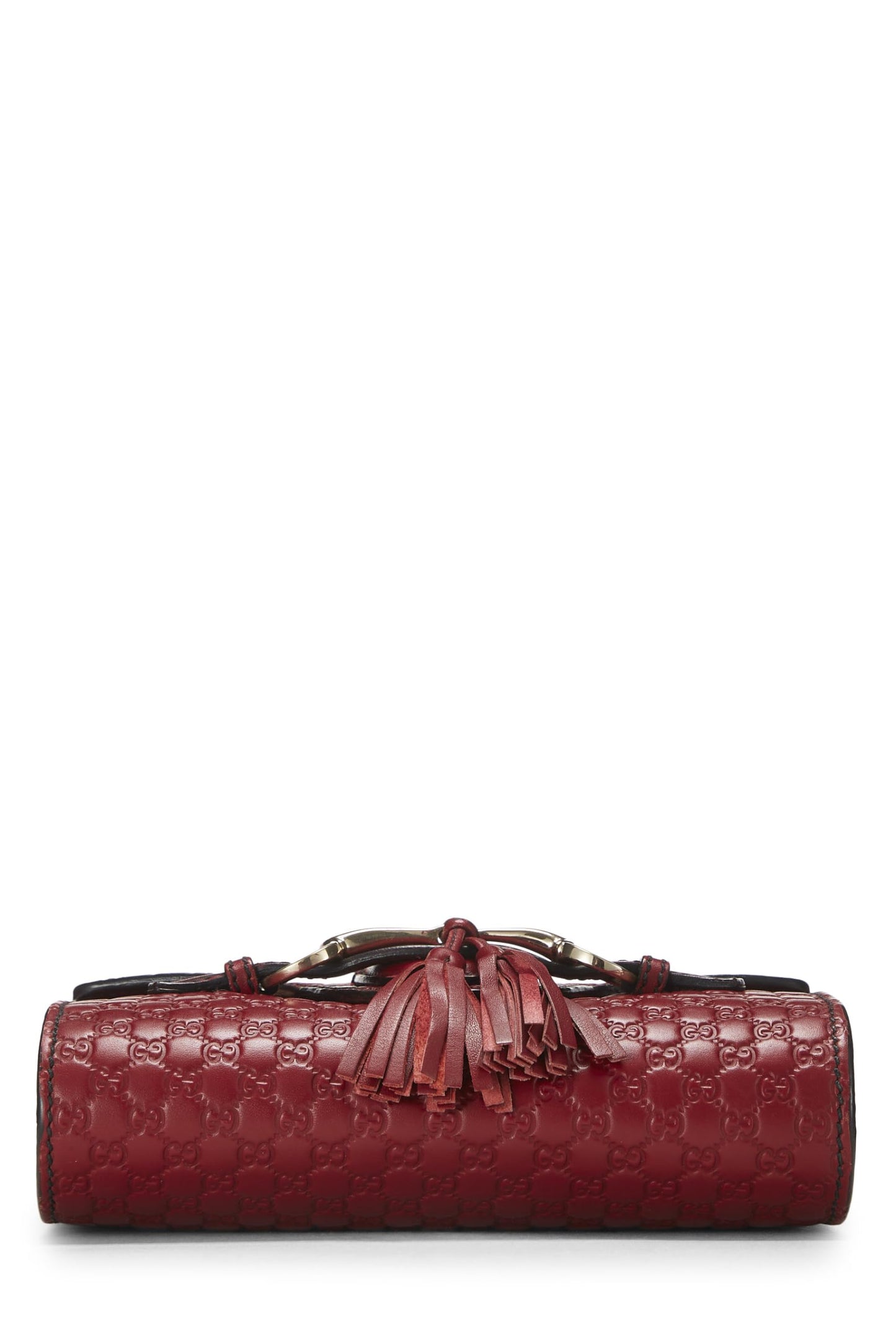 Gucci, Red Microguccissima Leather Emily Chain Crossbody Bag, Red