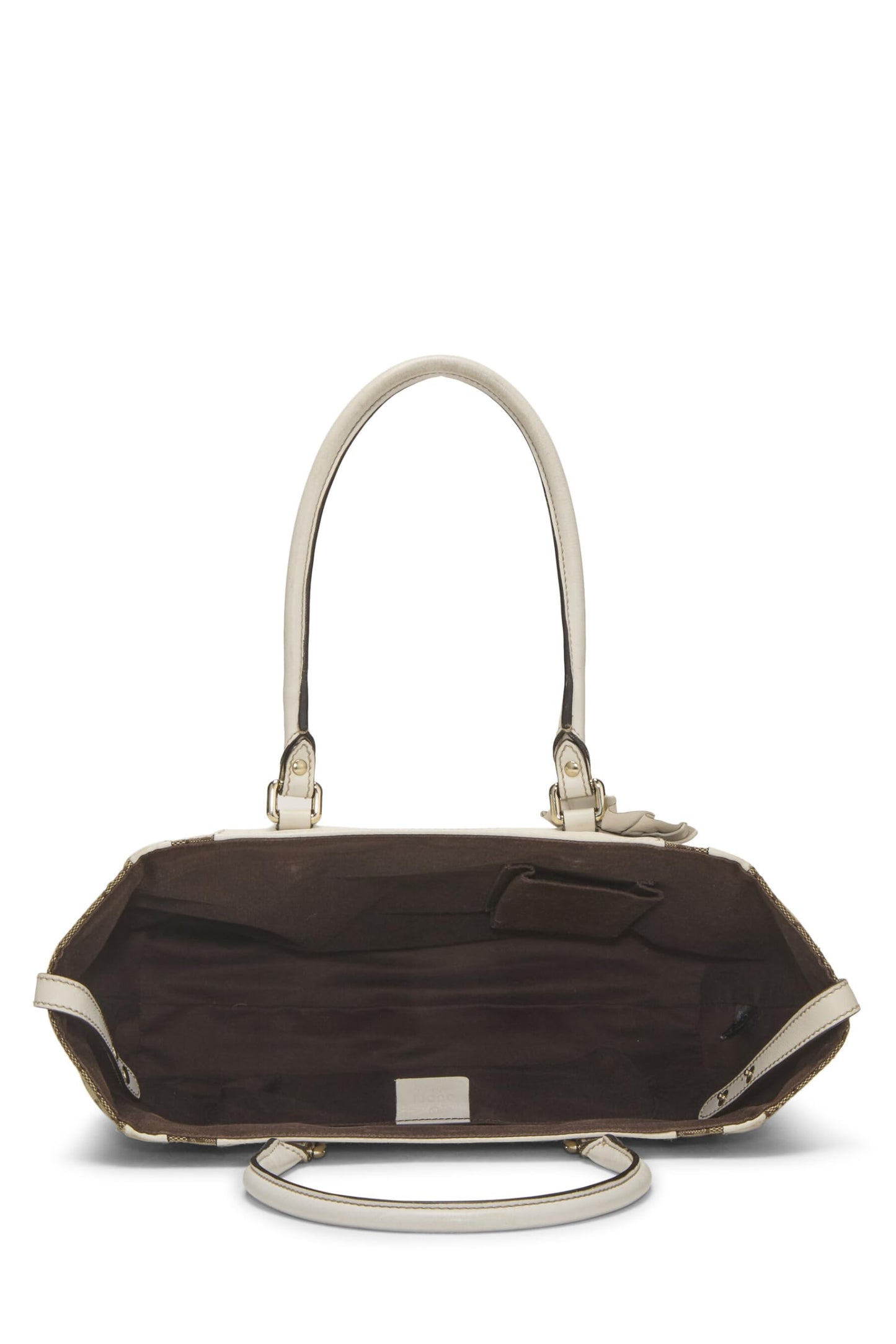 Gucci, White Original GG Canvas Handbag, White
