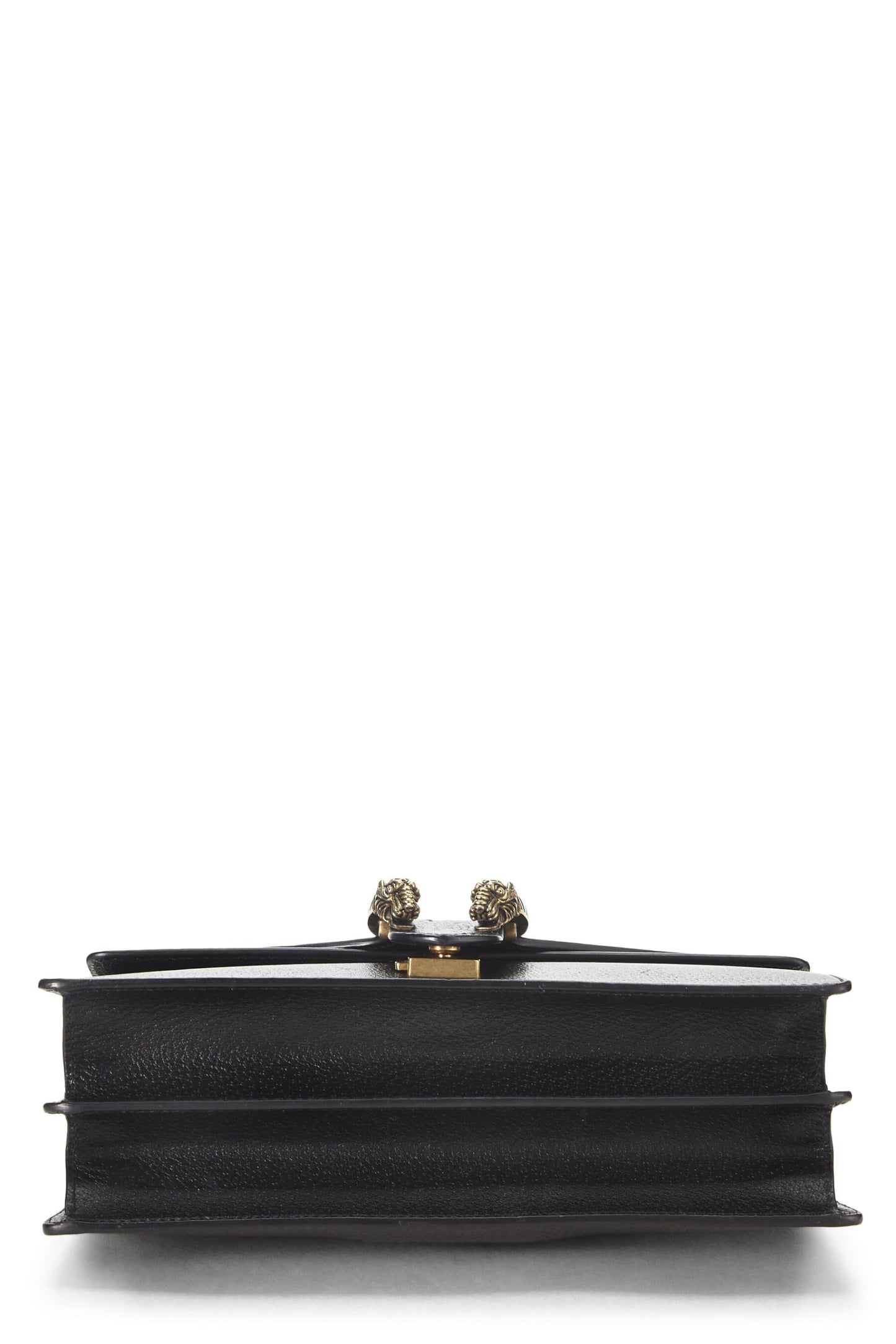 Gucci, Black Leather Dionysus Web Shoulder Bag Small, Black