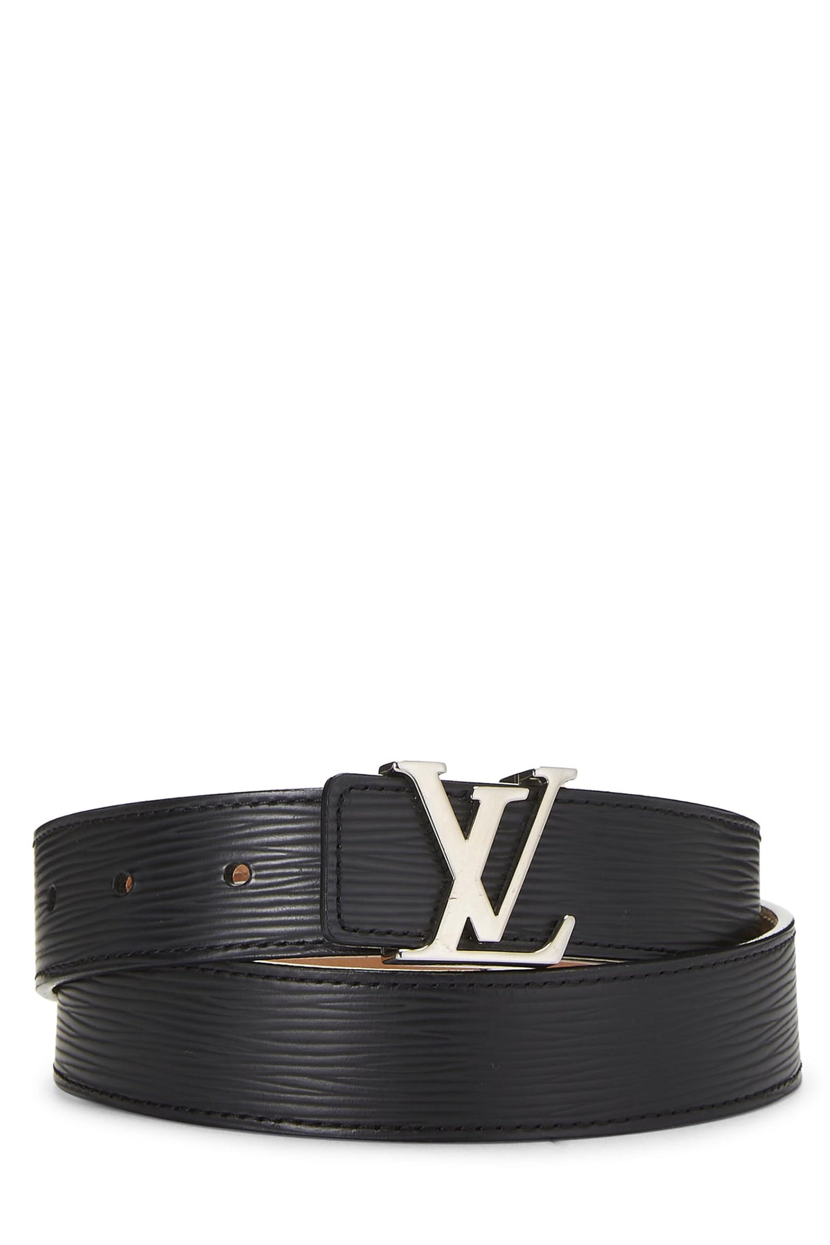 Louis Vuitton,  Black Epi Initiales Ceinture 80, Black