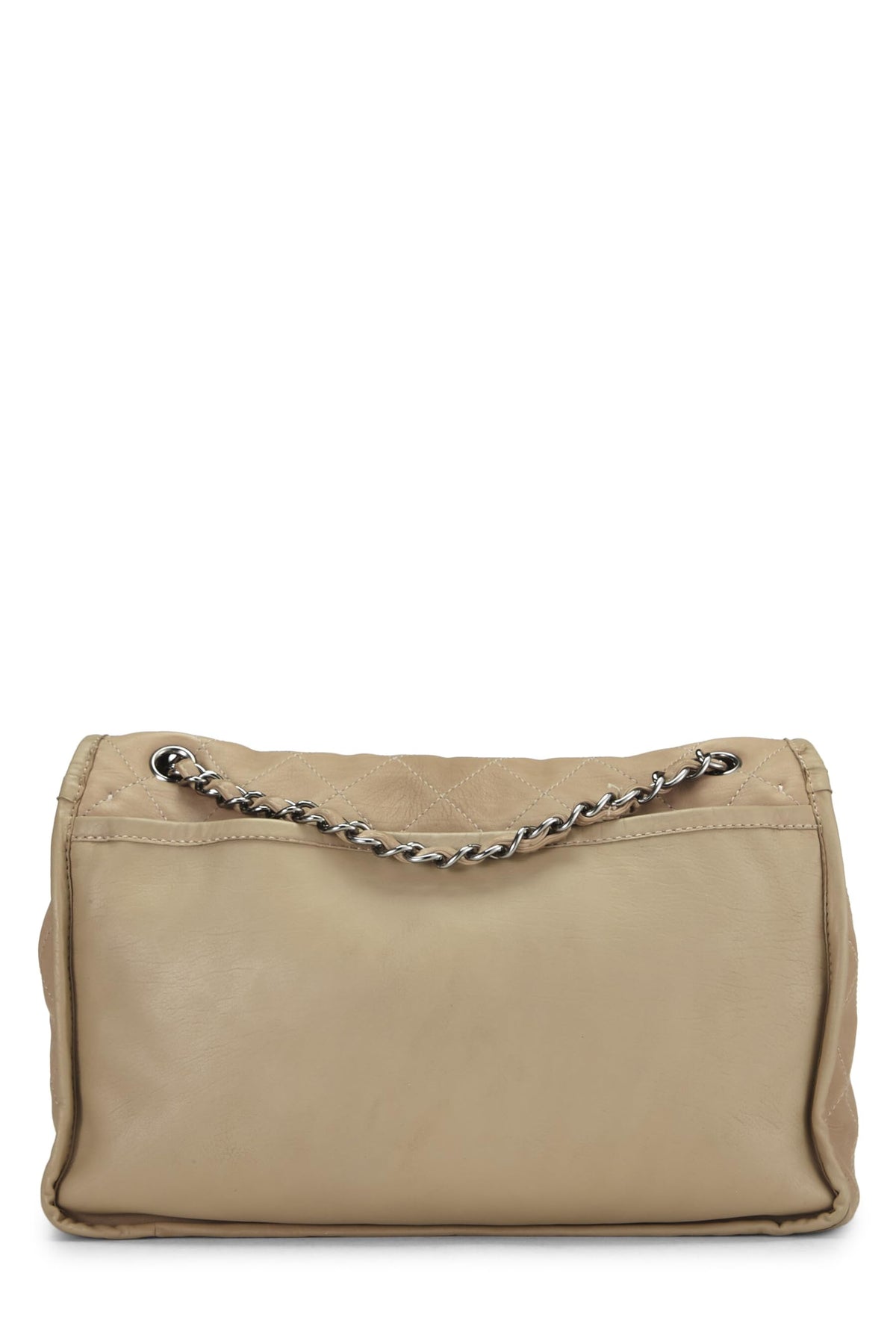 Chanel,  Beige Quilted Lambskin Natural Beauty Flap Bag Large, Beige