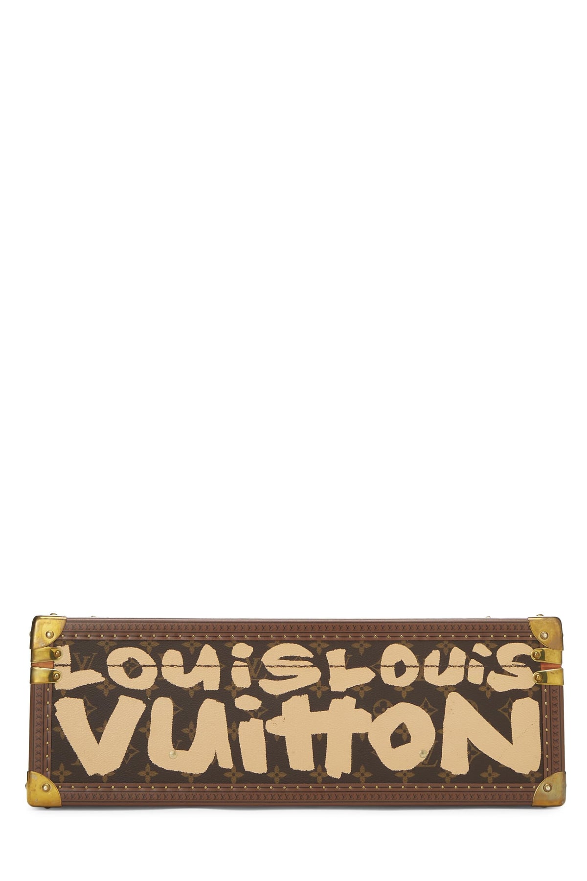 Louis Vuitton,  Stephen Sprouse x Louis Vuitton Beige Monogram Graffiti Canvas Trunk, Beige