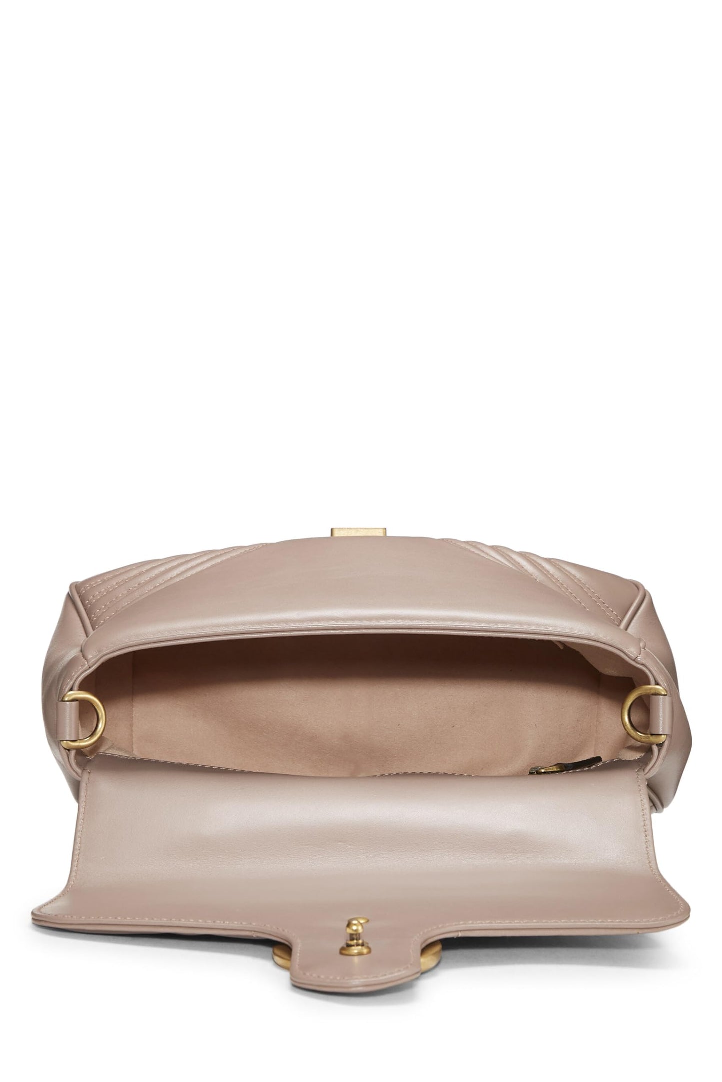 Gucci, Pink Leather GG Marmont Top Handle Bag Small, Pink