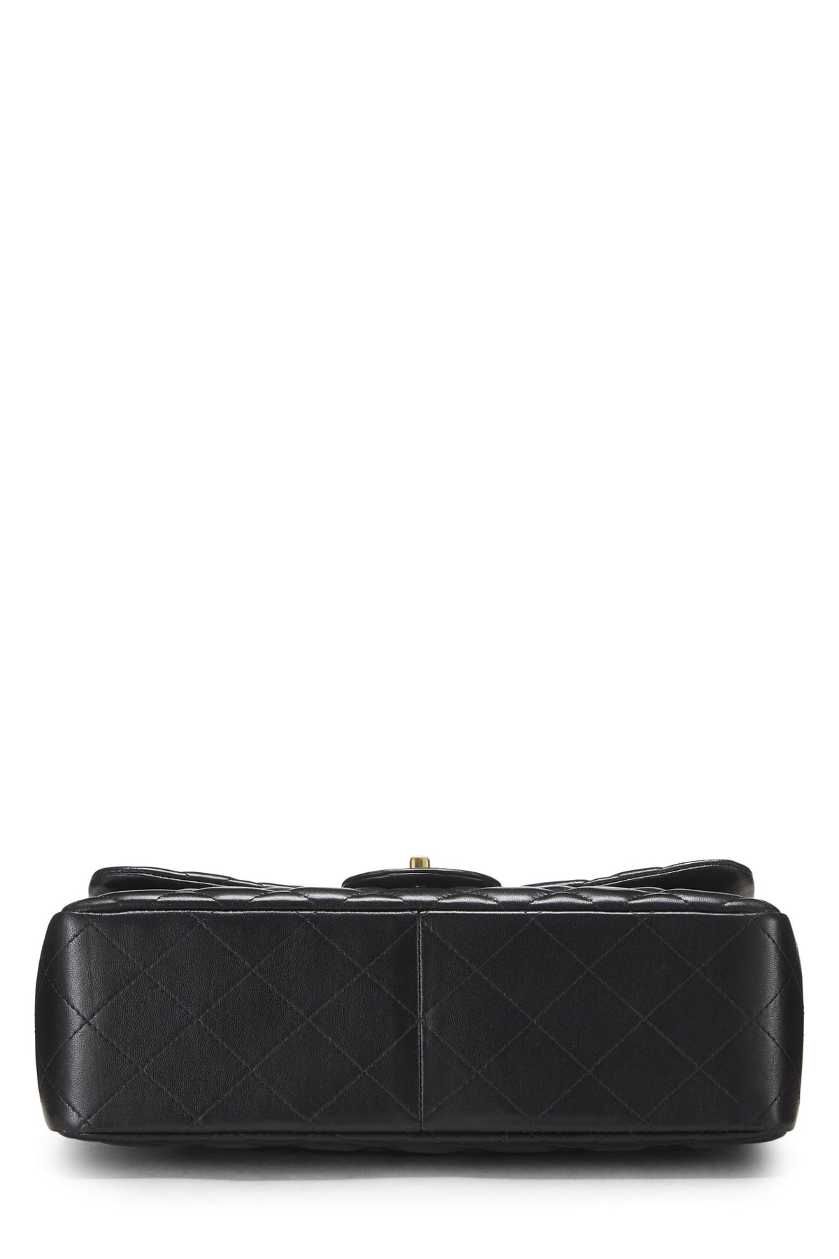 Chanel,  Black Quilted Lambskin New Classic Double Flap Jumbo, Black