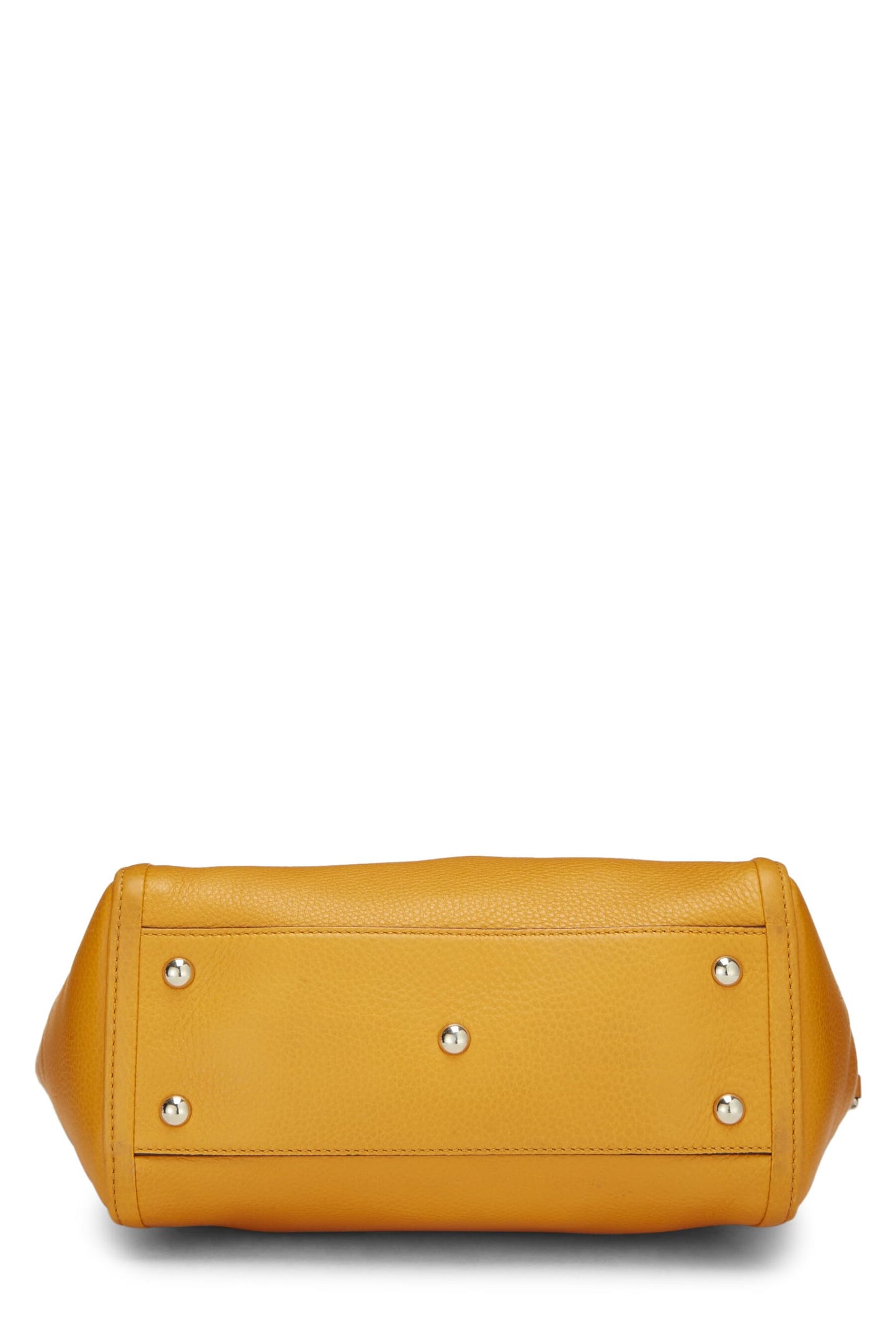 Gucci, Orange Grained Leather Soho Top Handle Bag, Yellow