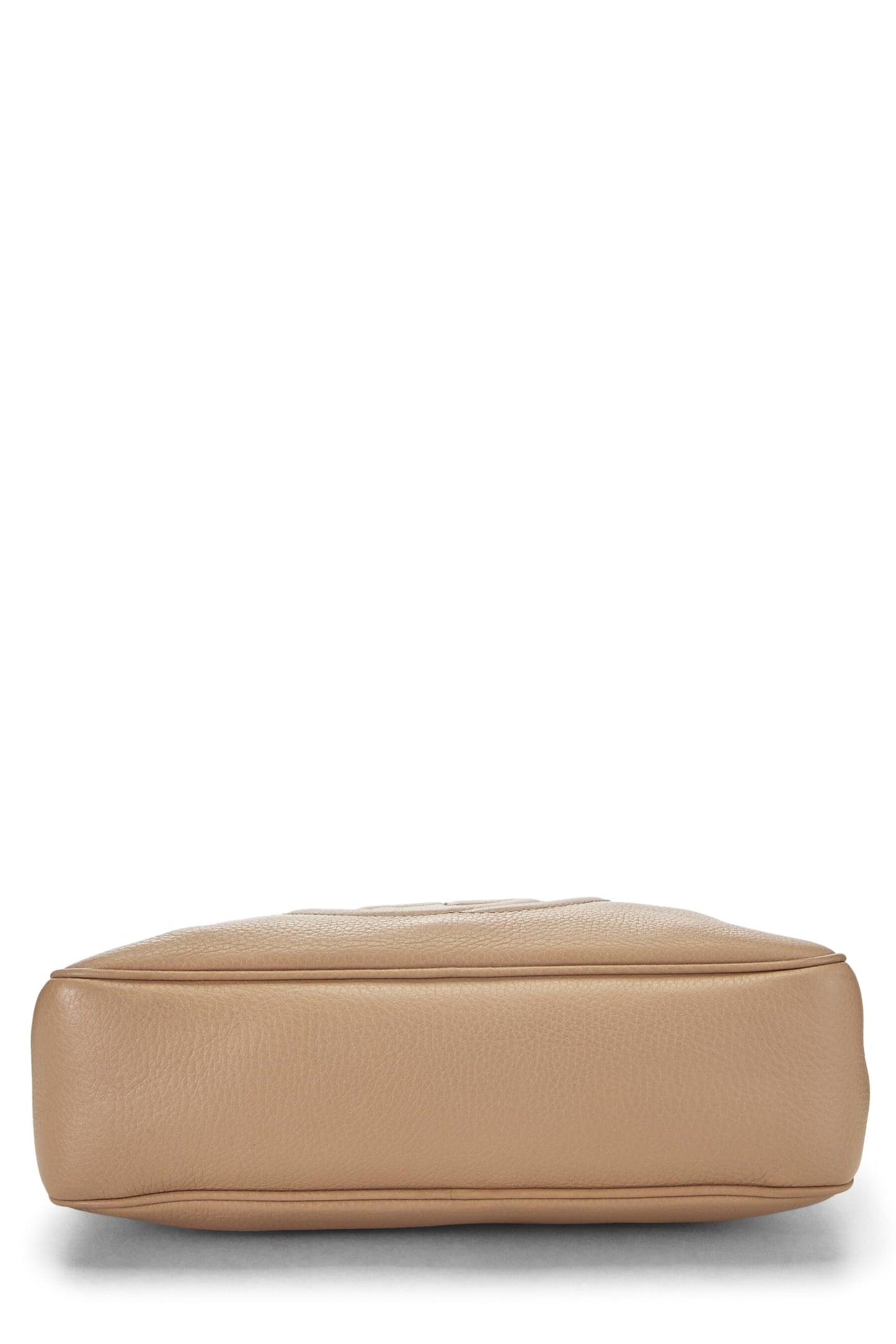 Gucci, Beige Grained Leather Soho Chain Shoulder Bag, Beige