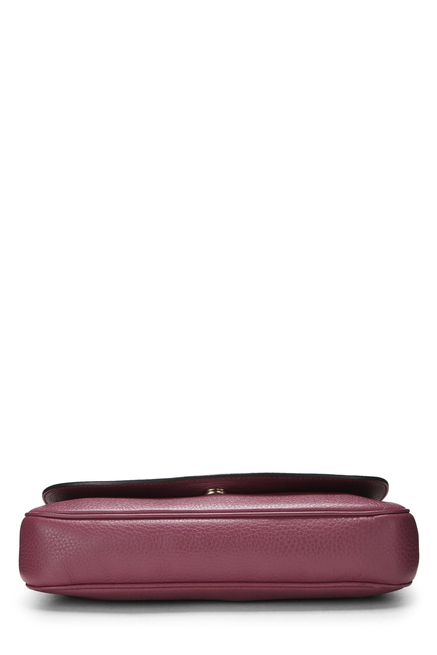 Gucci, Purple Grained Leather Soho Chain Flap Crossbody, Purple