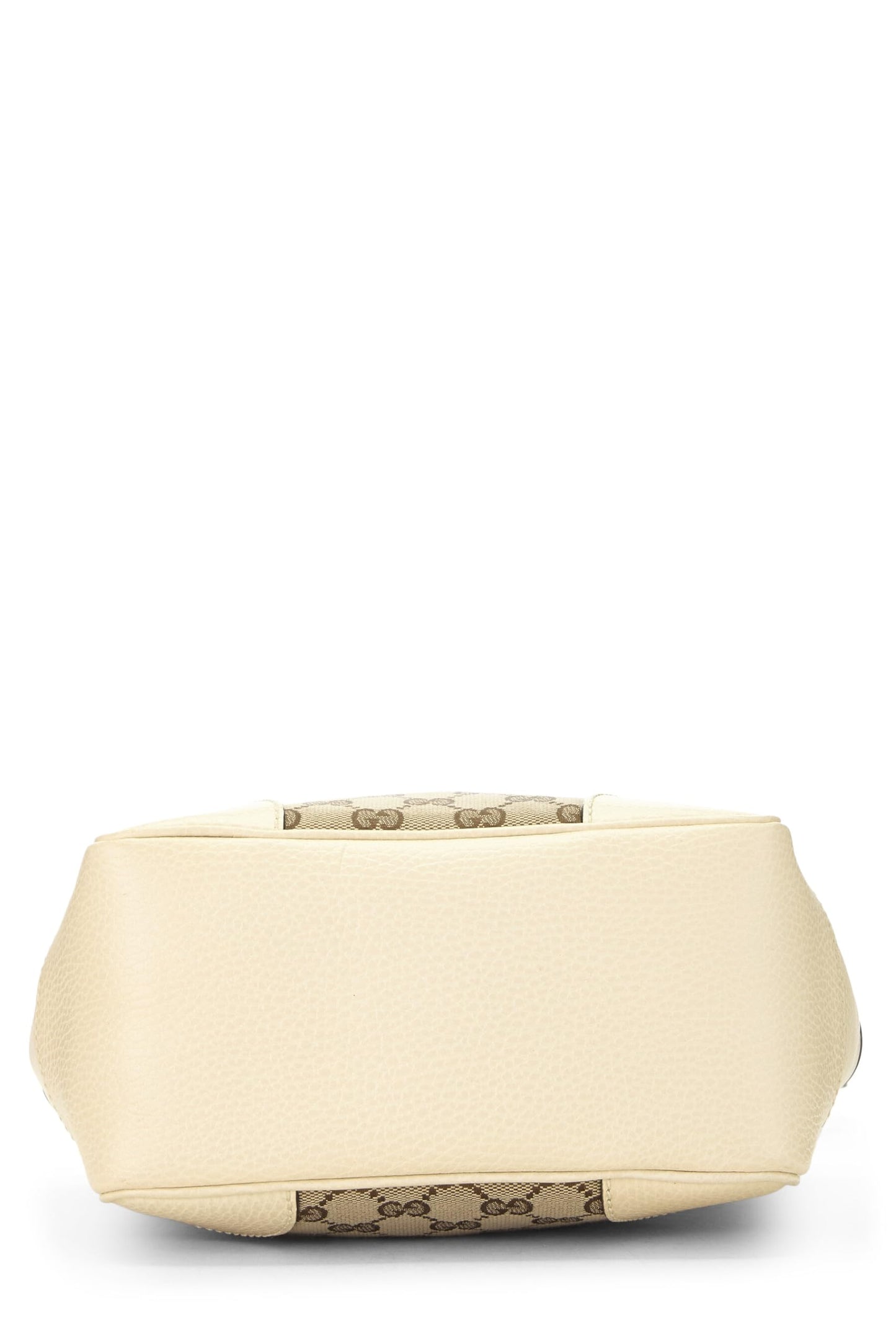 Gucci, Cream Original GG Canvas Bree Top Handle Tote Small, White