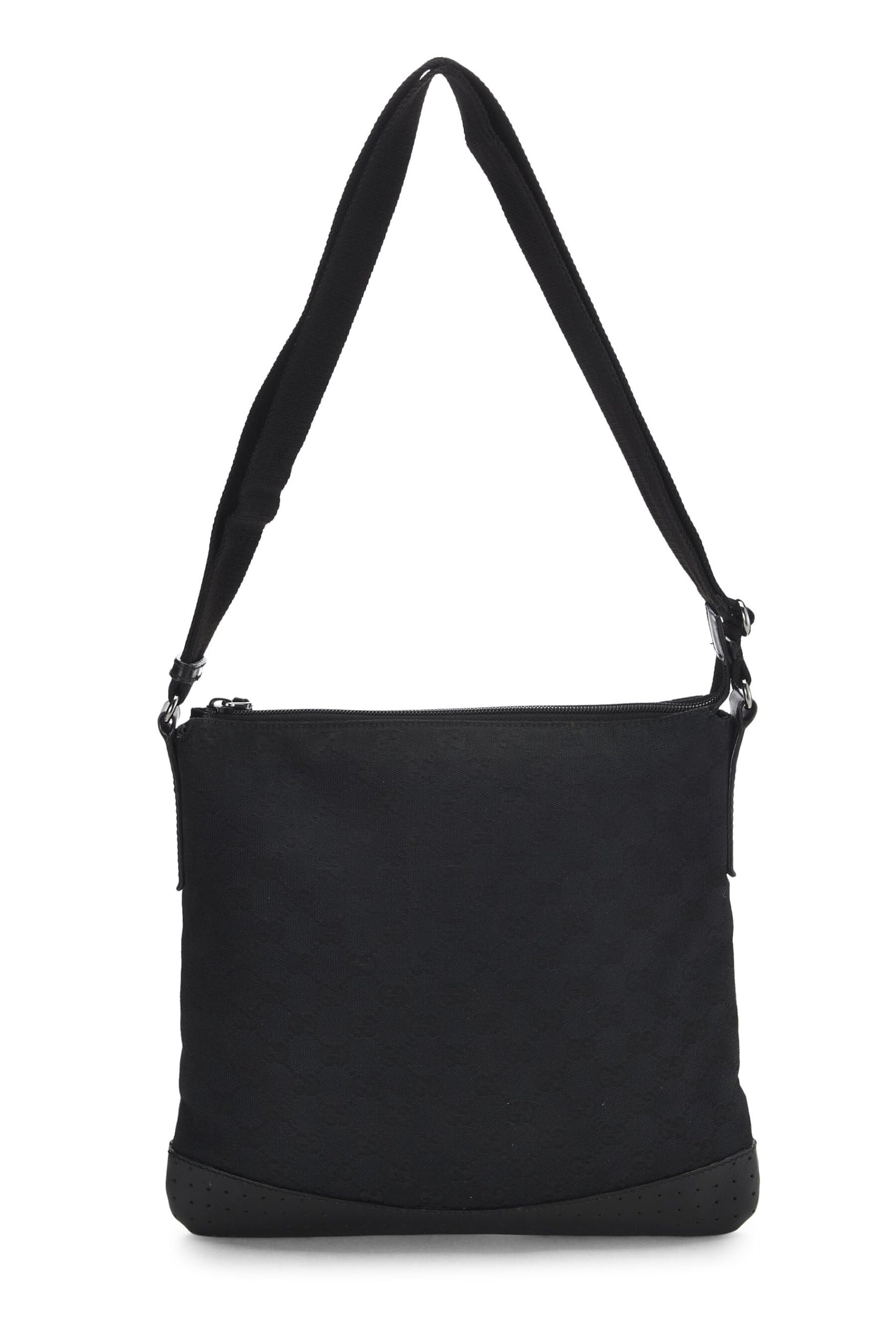Gucci, Black Canvas Pocket Messenger, Black