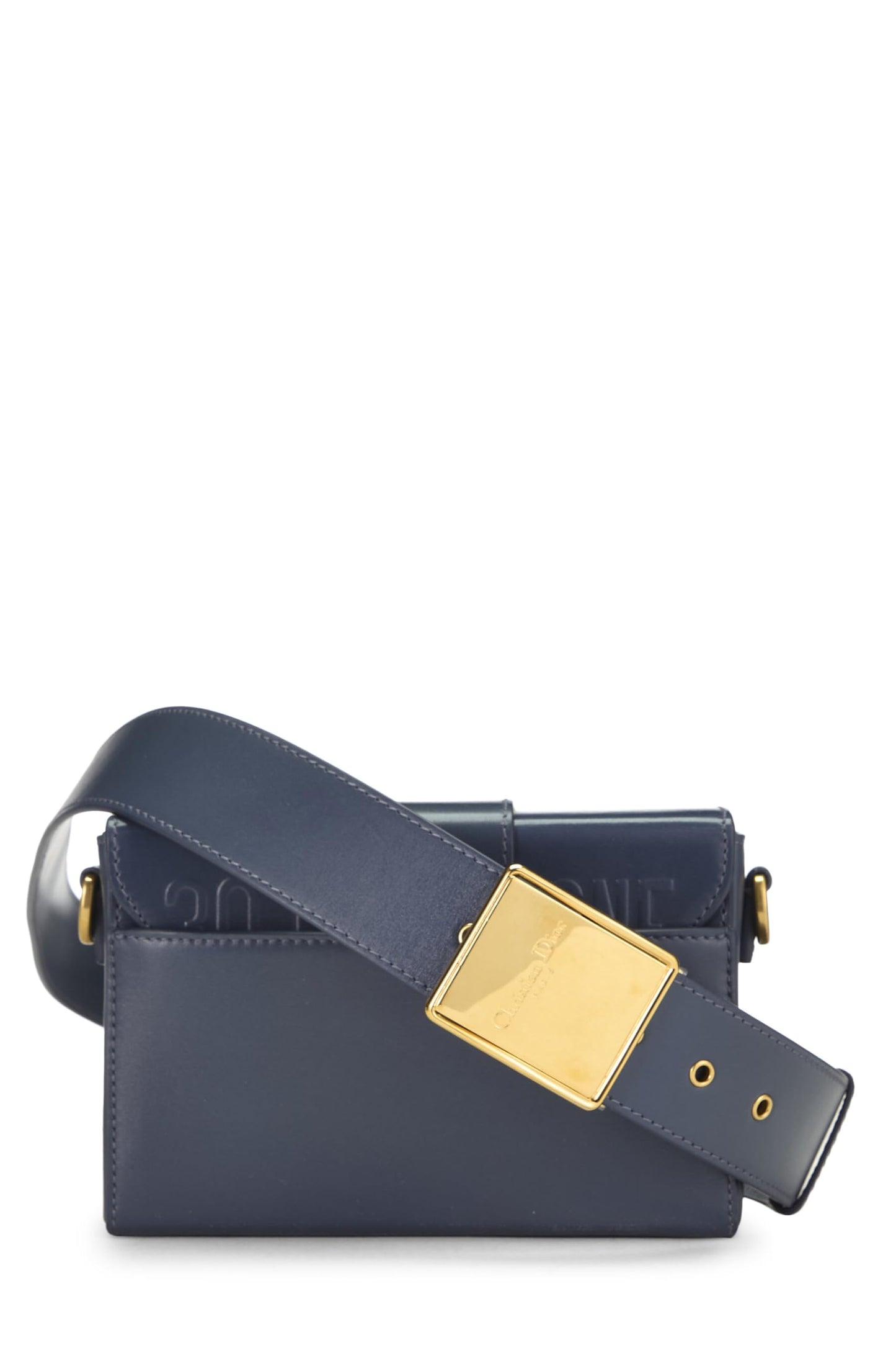 Dior,  Navy Calfskin 30 Montaigne Box, Navy