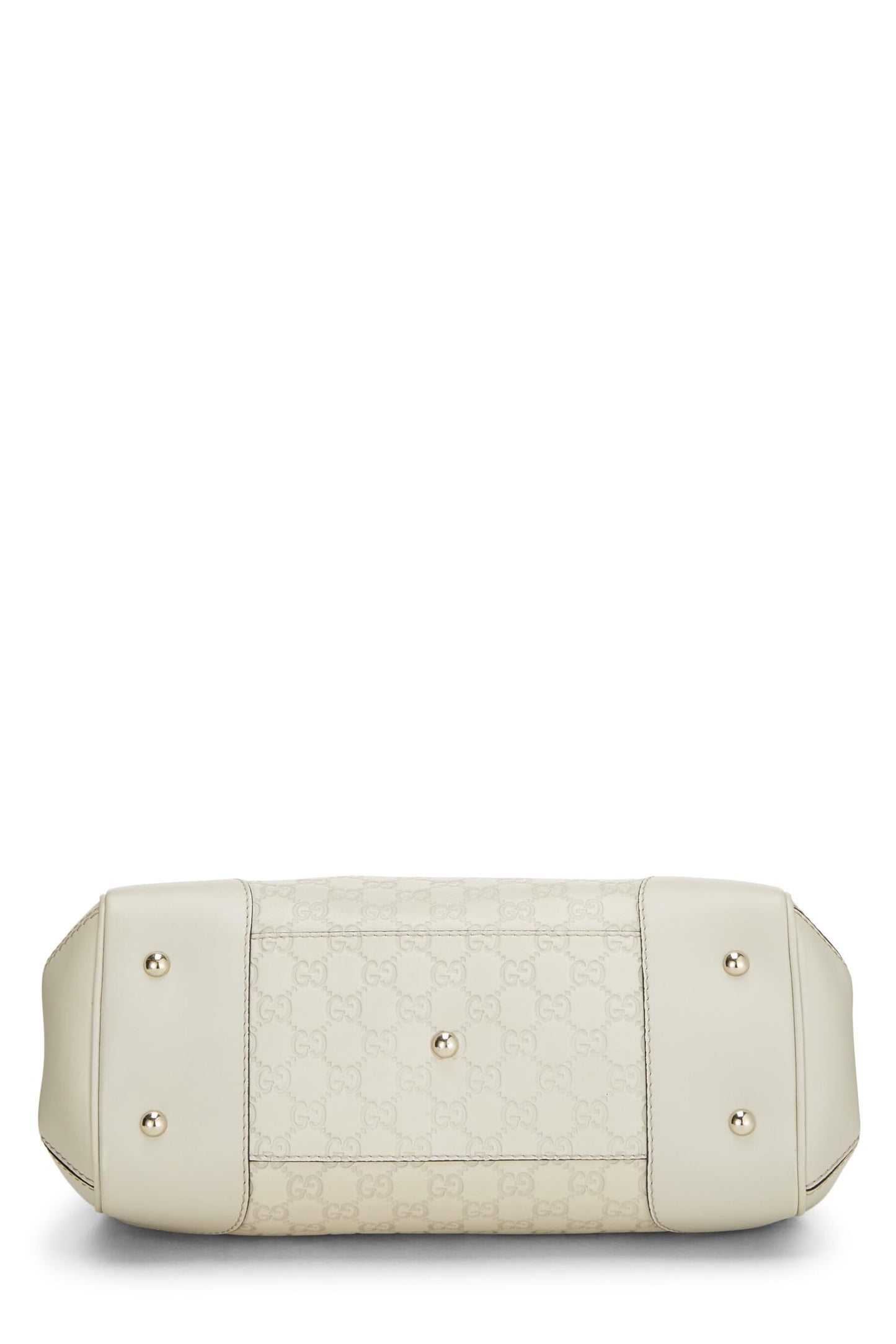 Gucci, White Guccissima Mayfair Double Tote, White