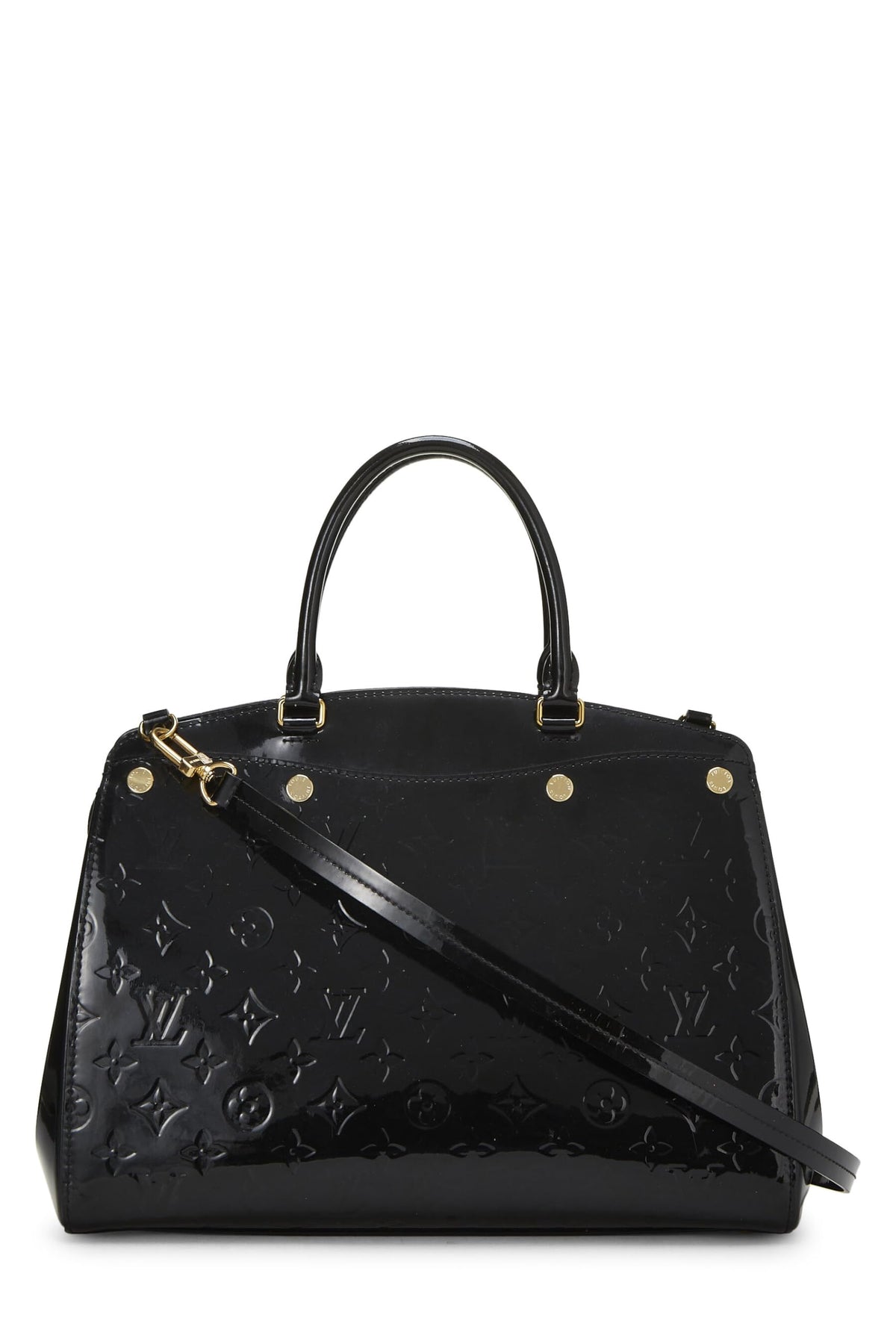 Louis Vuitton,  Black Monogram Vernis Brea MM, Black