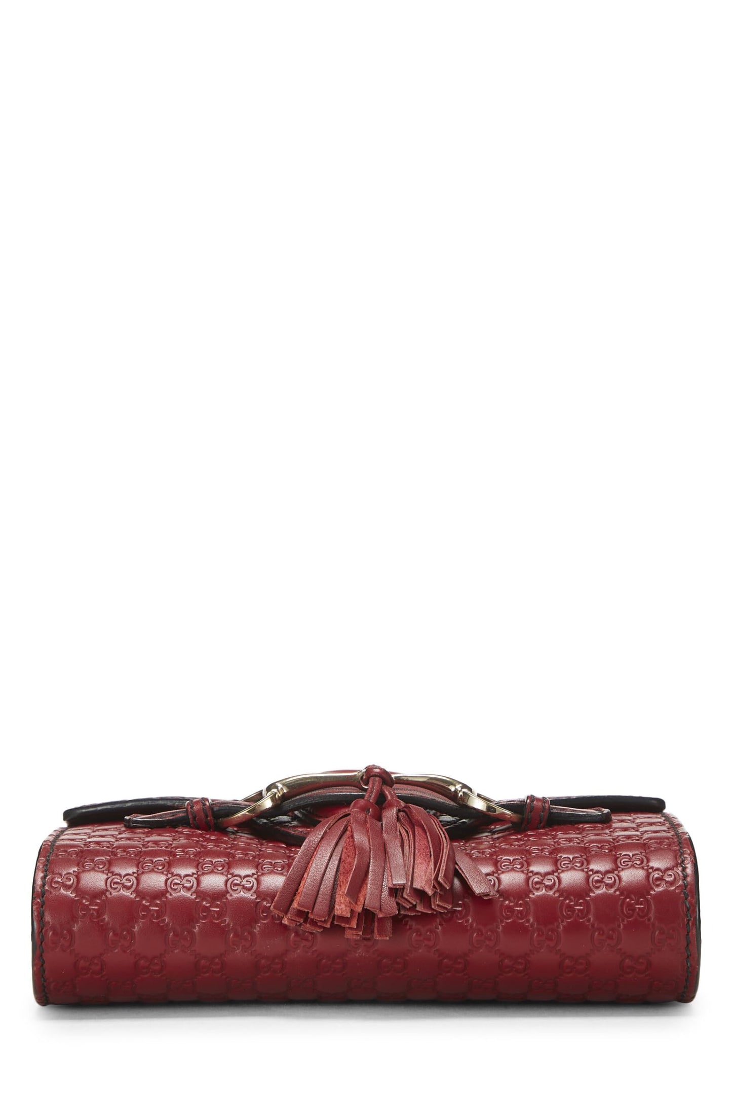 Gucci, Pink Microguccissima Leather Emily Chain Crossbody Bag, Red
