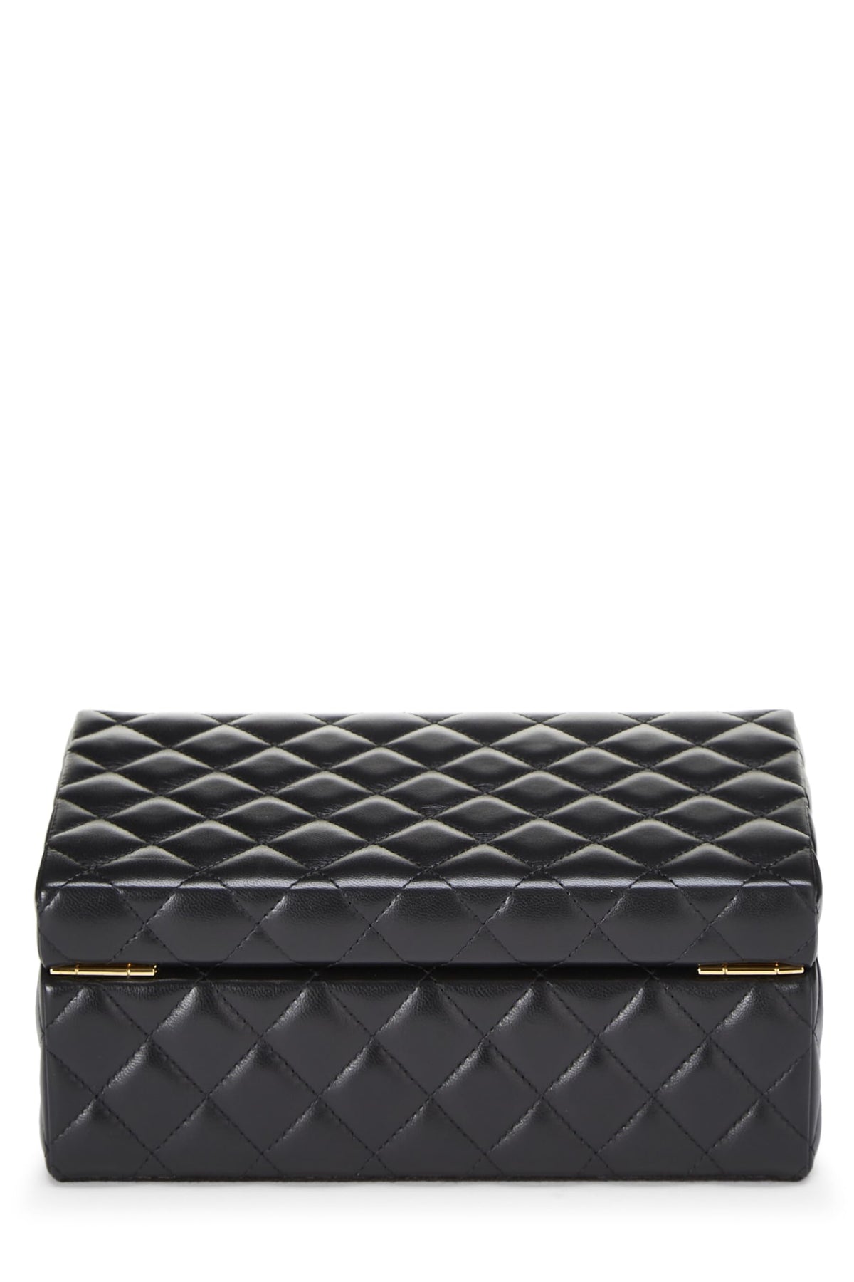 Chanel,  Black Quilted Lambskin Jewelry Chest Small, Black