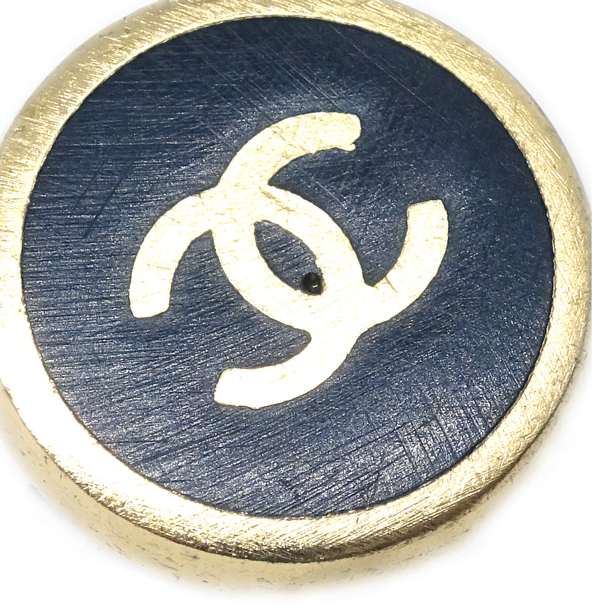 Chanel Black Button Earrings Clip-On 00A