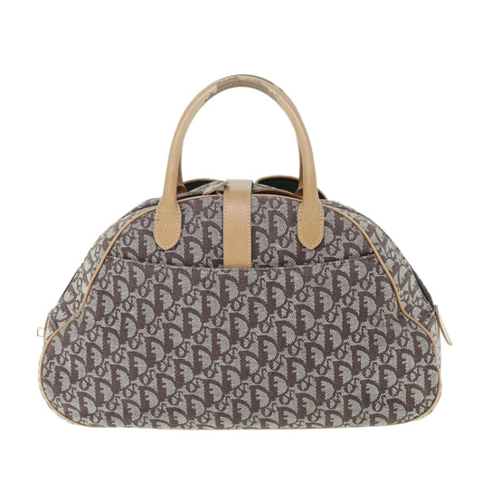 CHRISTIAN DIOR Trotter Canvas Hand Bag Beige Brown Auth 62094