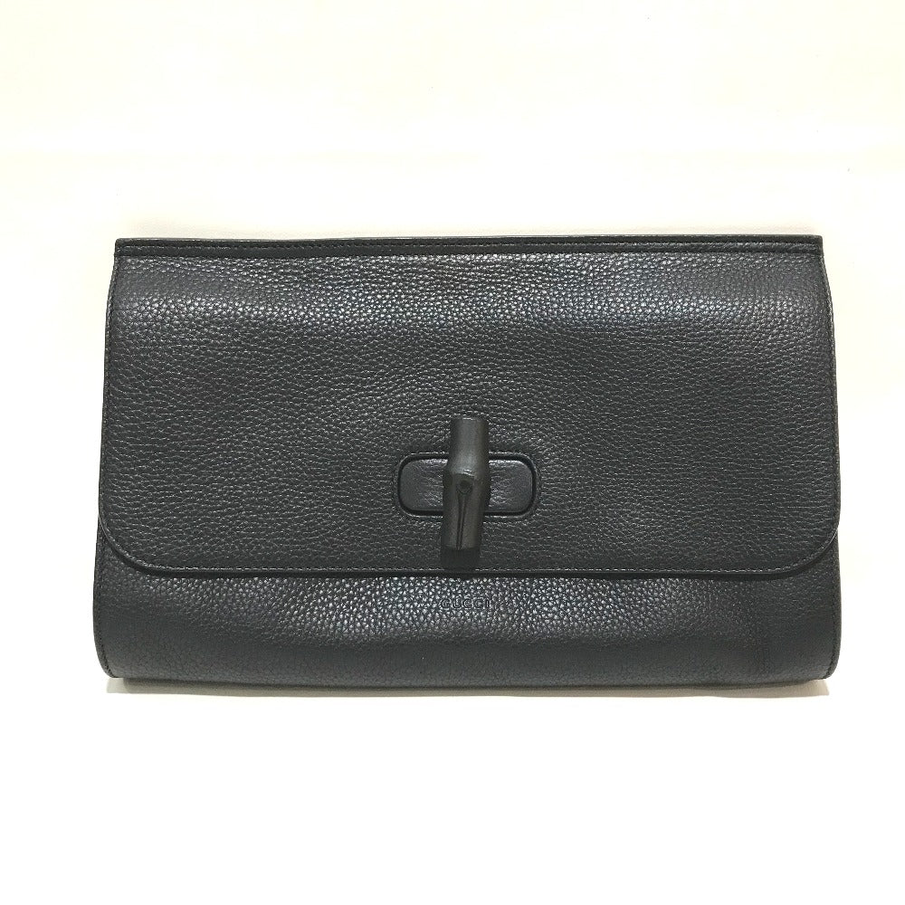 GUCCI Clutch bag 387220 Bamboo / leather black bamboo clutch Clutch bag unisex Secondhand