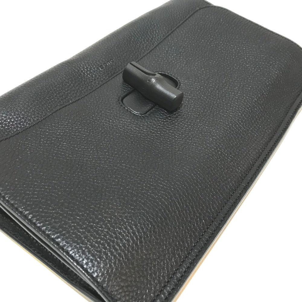 GUCCI Clutch bag 387220 Bamboo / leather black bamboo clutch Clutch bag unisex Secondhand