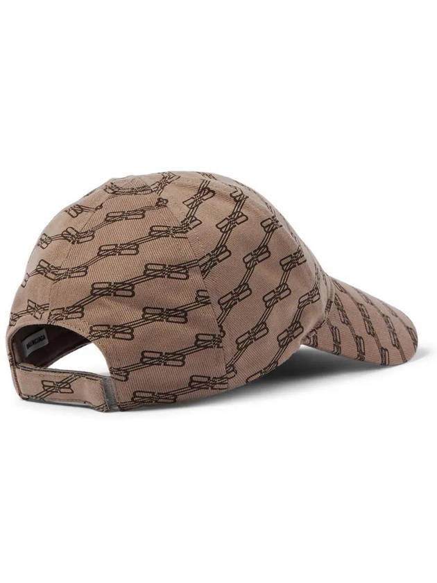 Luxury Balenciaga  BB Monogram Cotton Drill Ball Cap Beige