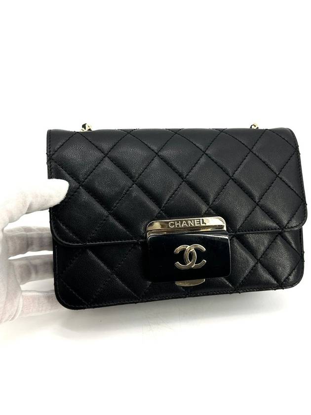 Lambskin Beauty Rock Flap Bag Shoulder Small Chanel