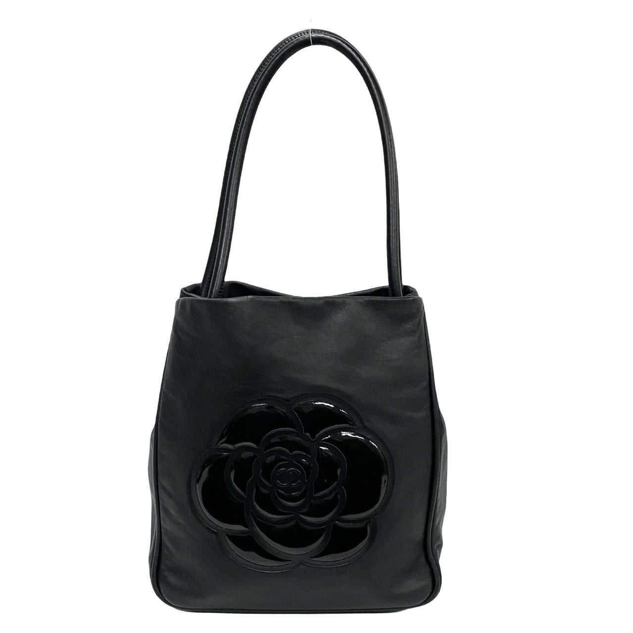 Chanel Camellia Leather Tote Bag