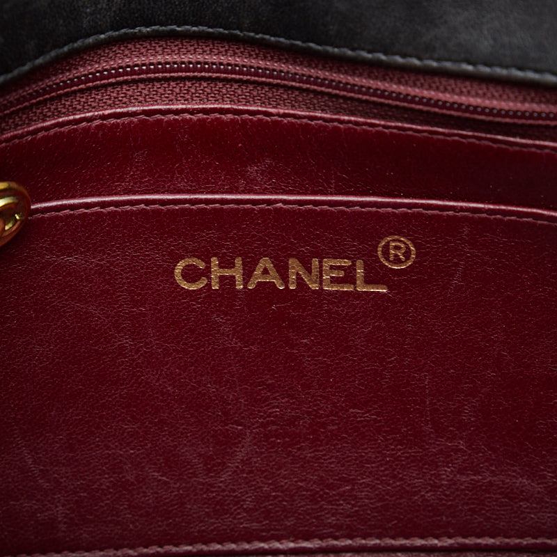 Chanel Matrases Diana Chain Chain houlder Bag Black Gold   Chanel
