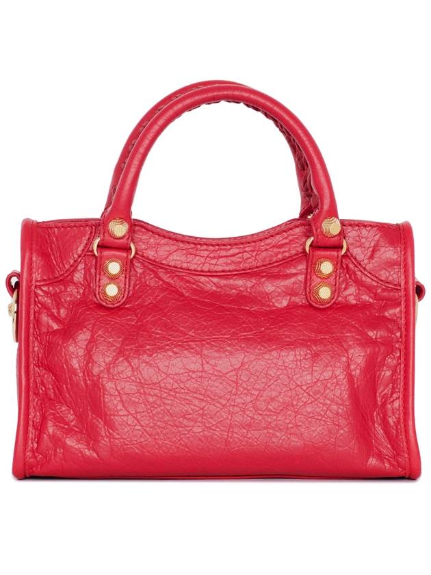 Luxury Balenciaga  Giant City Mini Leather Tote Bag Red