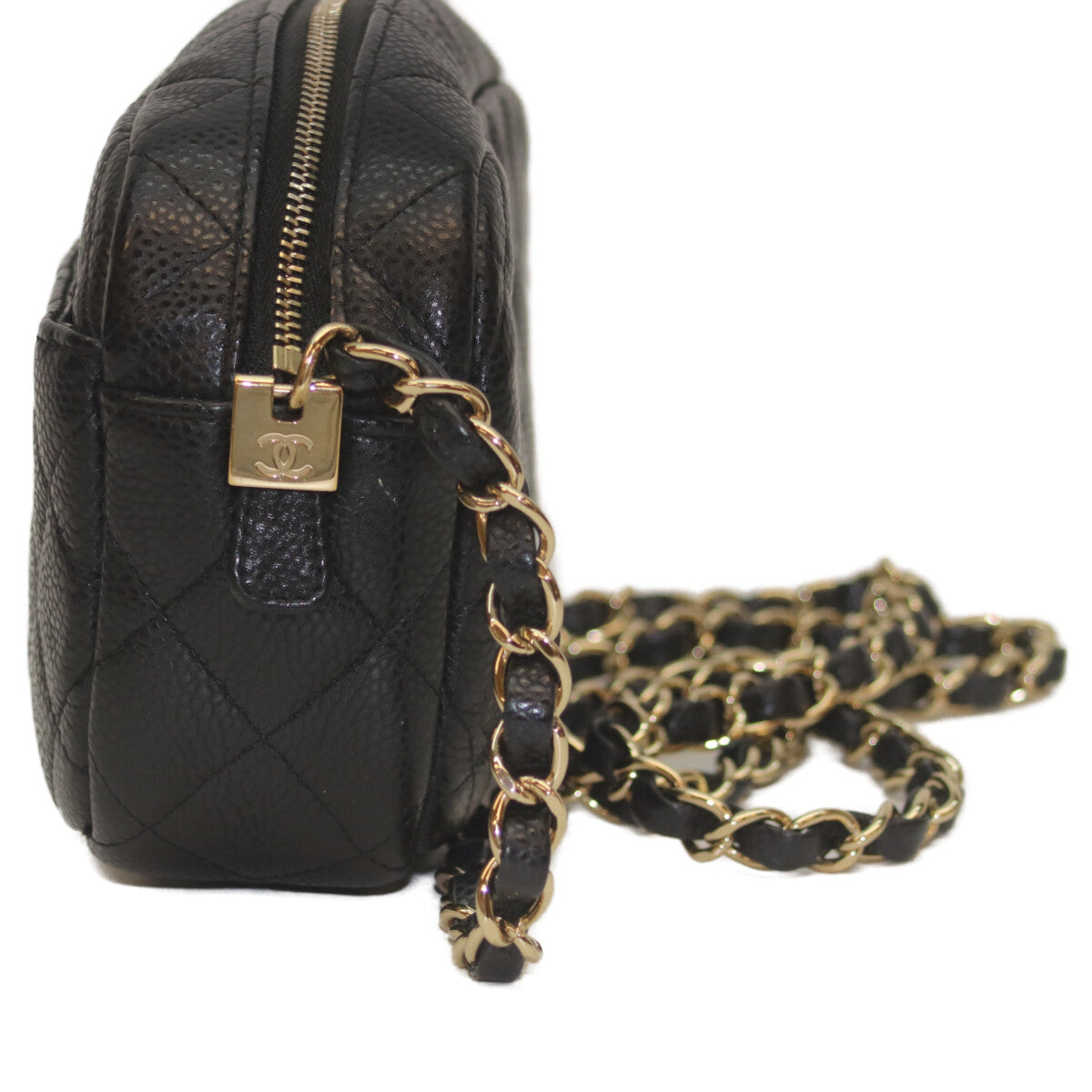 Chanel Camera Chain Caviar Shoulder Bag