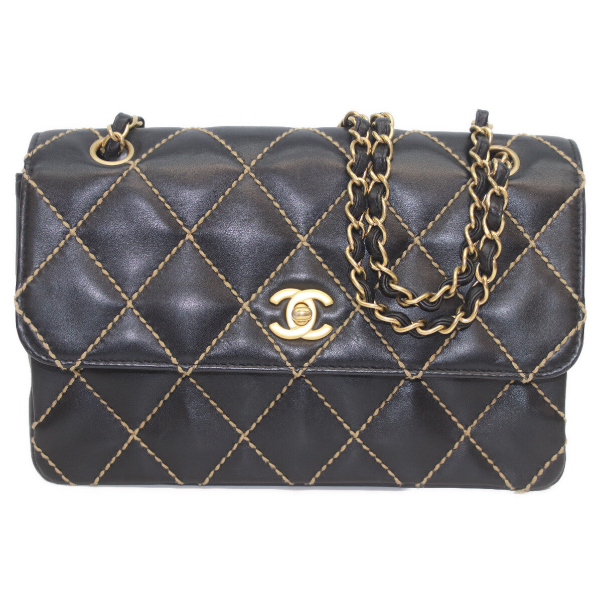 Chanel Wild Stitch Calfskin Shoulder Bag