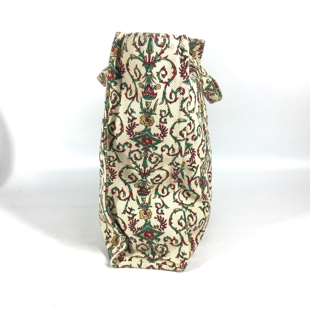 GUCCI Tote Bag canvas beige GARDEN Women Used