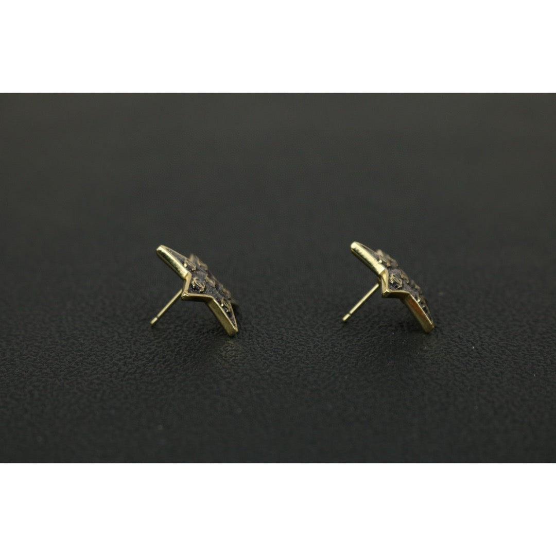 Excellent（Rank SA）｜ CHANEL  Glitter CC Logo Star Earrings ｜F25022006