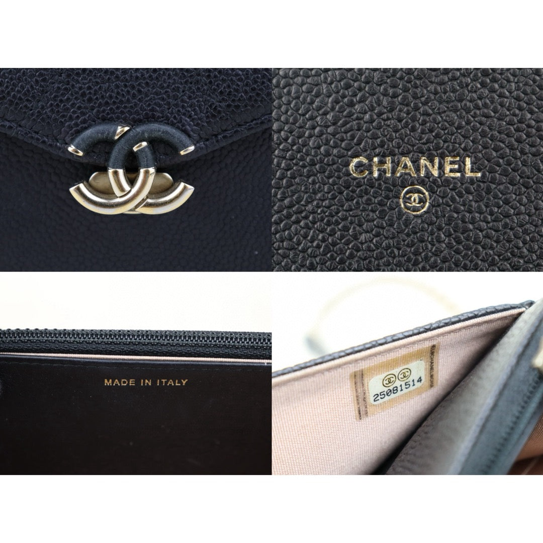 Good ( Rank AB)｜ CHANEL Matrasse Caviar Skin Single Flap Shoulder Bag Black Made In 2018 Year  ｜H25032103