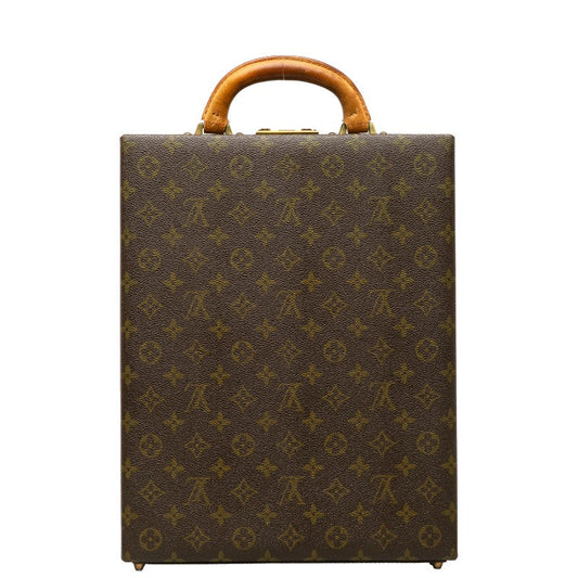 Louis Vuitton Monogram Vertical Trunk Attachment Case Brown PVC Leather  Louis Vuitton