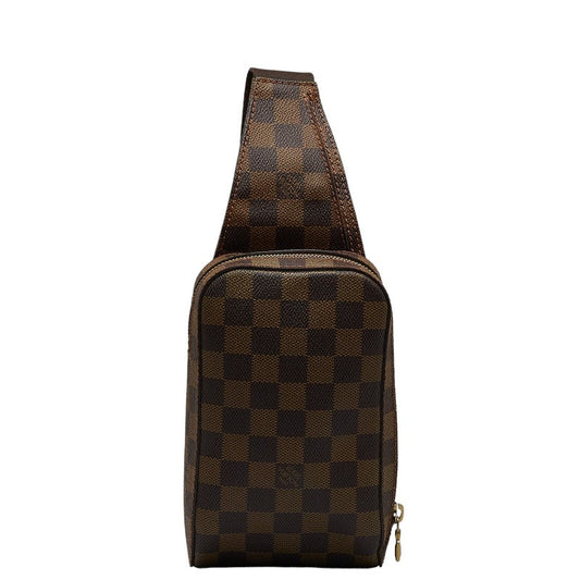 Louis Vuitton Damier Geronimous Body Bag N51994 Brown PVC Leather  Louis Vuitton