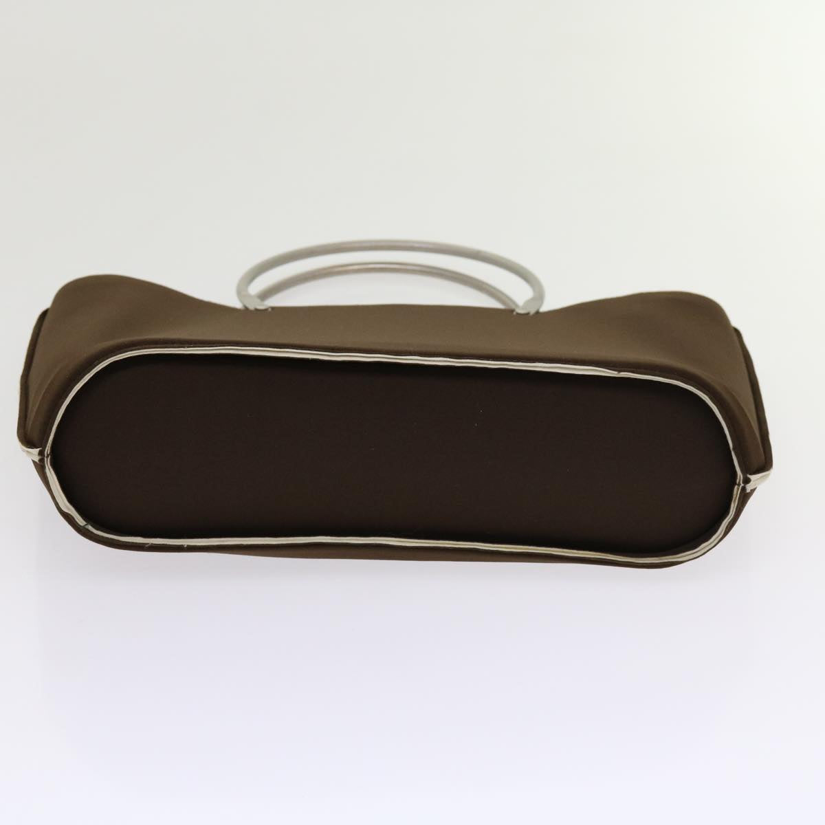 Top Quality Chanel Hand Bag Nylon Brown CC Auth 63436