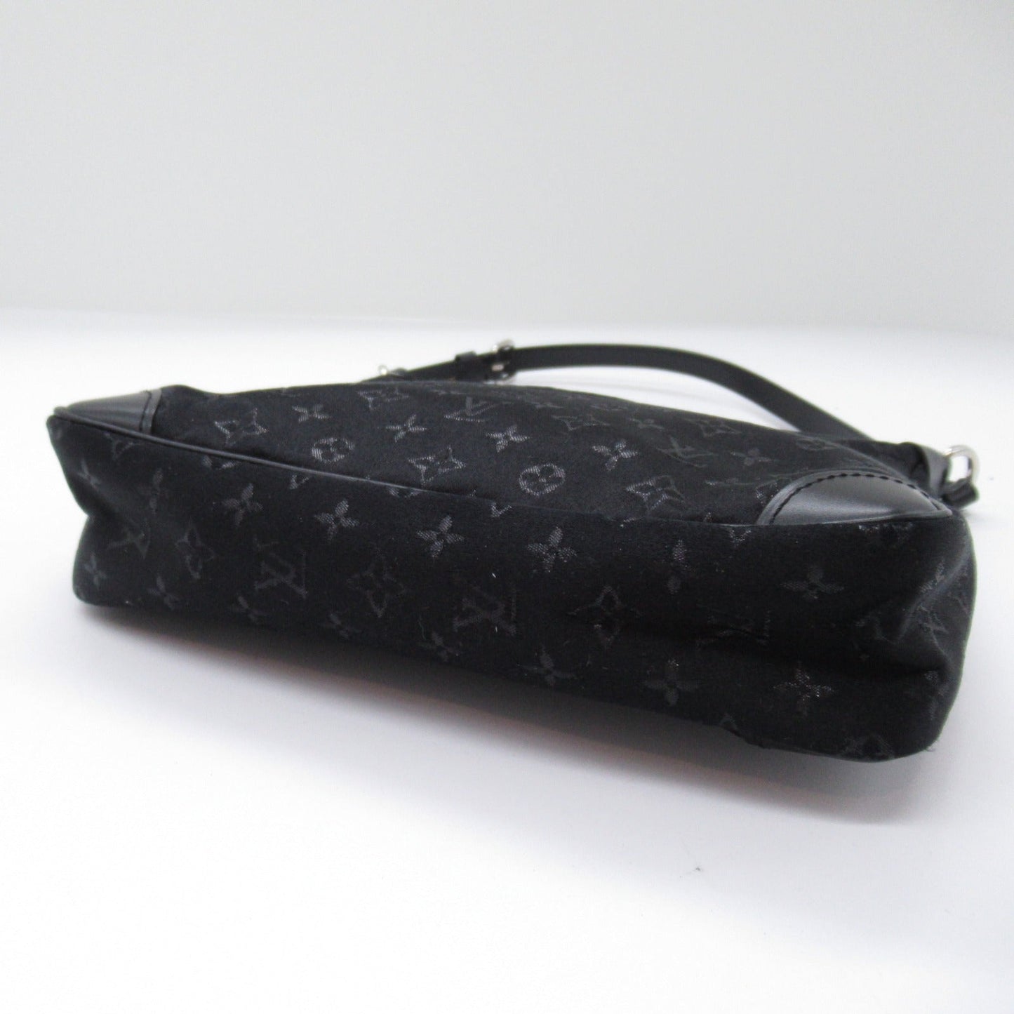 Louis Vuitton Little Bronze Accessories Bag PVC Coated Canvas Monogram Satin  Black M92142