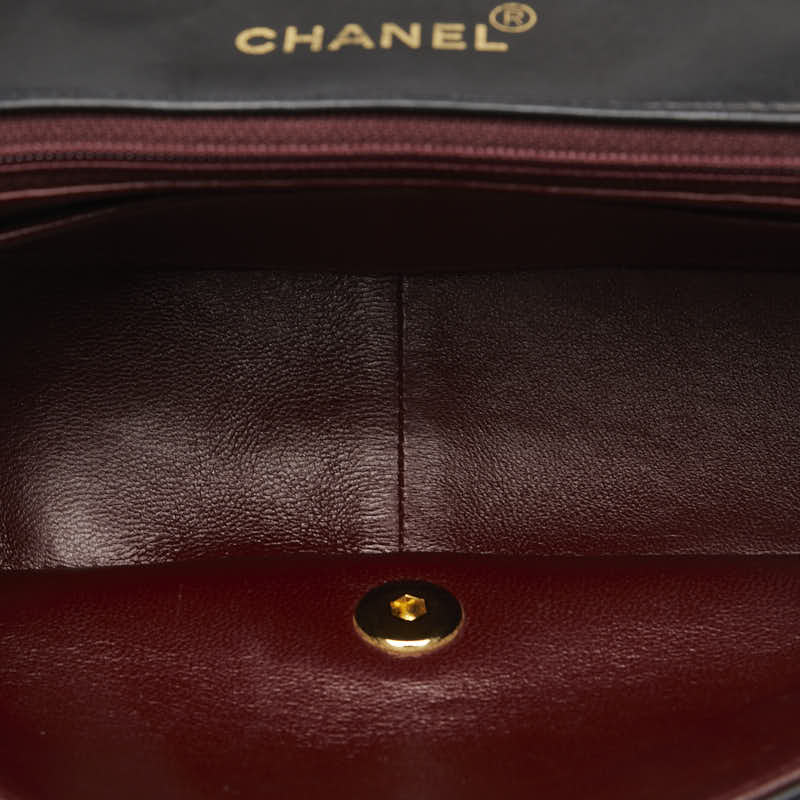 Chanel Mattress Diana 25 Chain houlder Bag Black Leather Lady Chanel