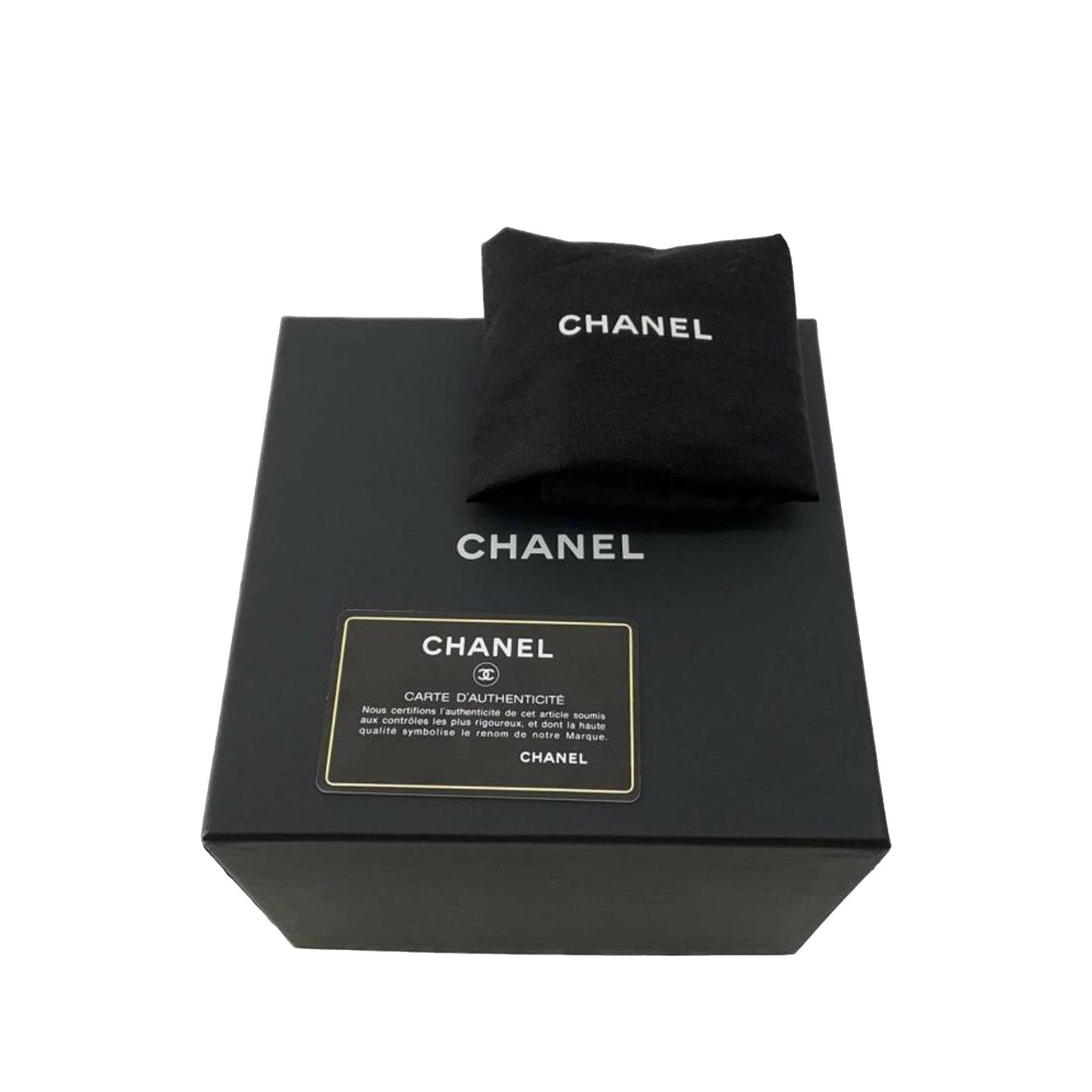 Yellow Chanel Mini CC Caviar Vanity Case with Chain Crossbody Bag