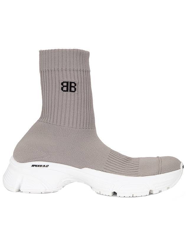 Luxury Balenciaga  Speedrunner 30 Recycled Knit High Top Sneakers Grey