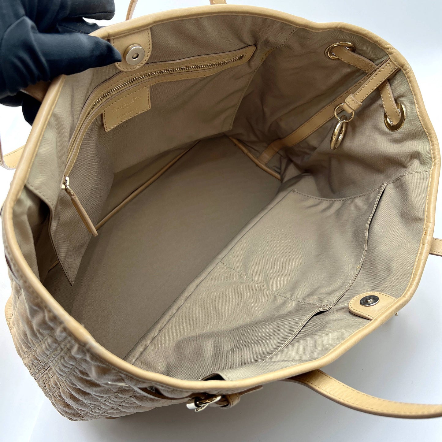 Cannage Leather Panarea Tote Bag