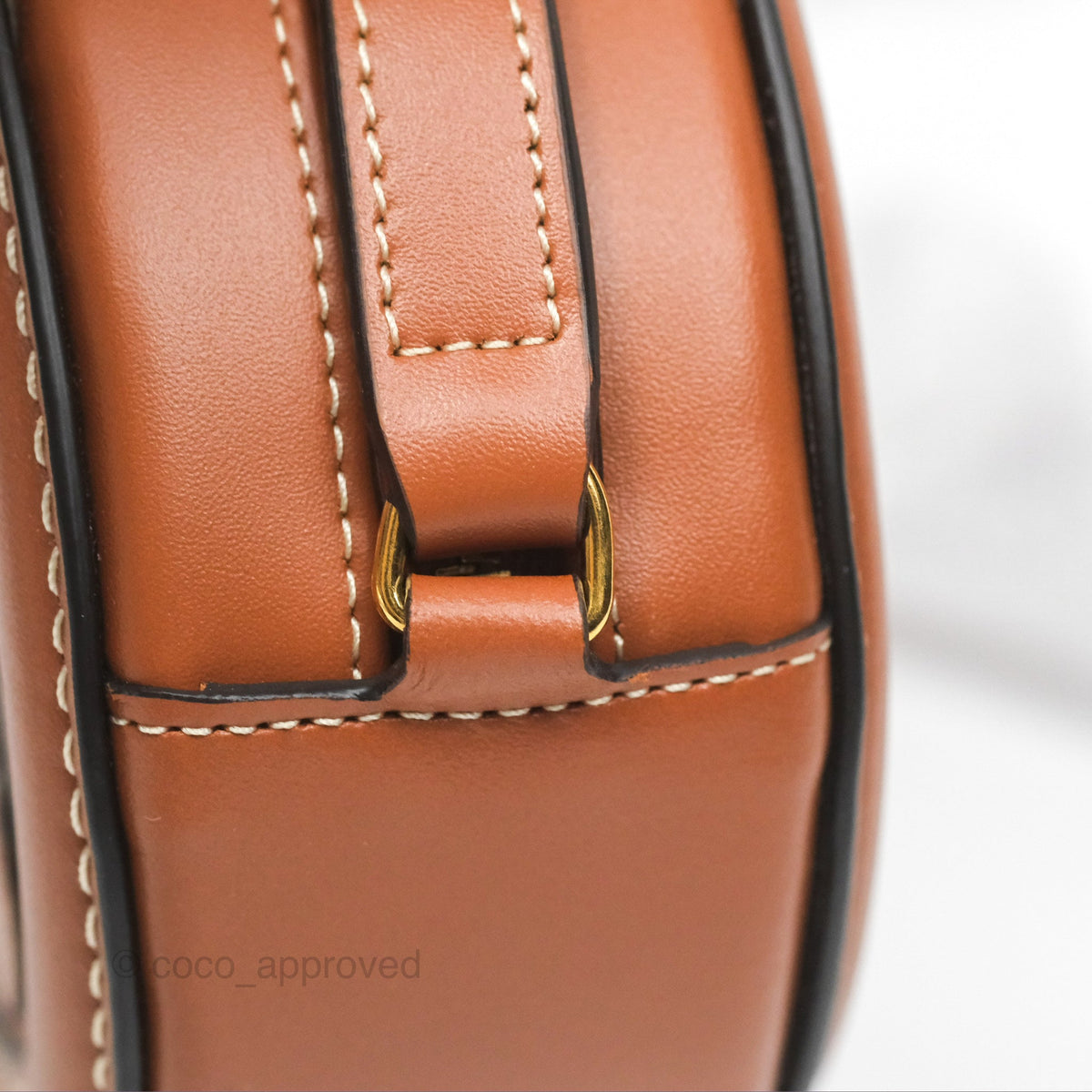 Celine Oval Bag Cuir Triomphe Tan Calfskin