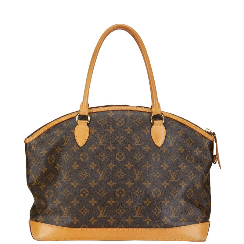 Louis Vuitton Monogram Locks Horizontal Handbag M40104 Brown PVC Leather  Louis Vuitton