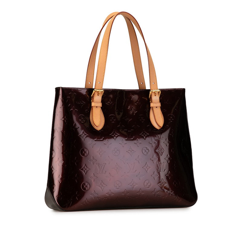 Louis Vuitton Monogram Vernis Blendwood Tote Bag M91994 Amarant Pearl Patent Leather  Louis Vuitton