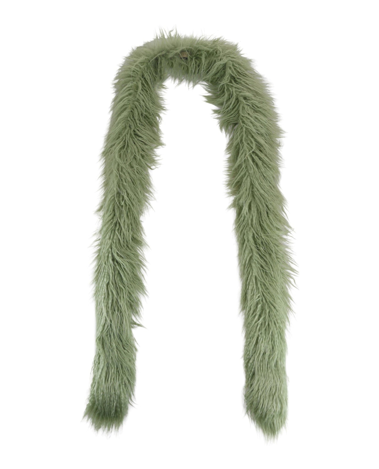 Gucci Womens Faux Fur Scarf Green