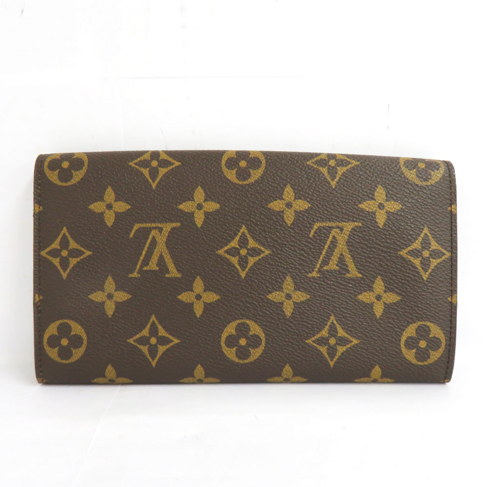 Louis Vuitton M61725 Portemoney Monogram Two Fold Wallet Brown Leather  Mens